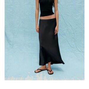 Zara Black Maxi Skirt